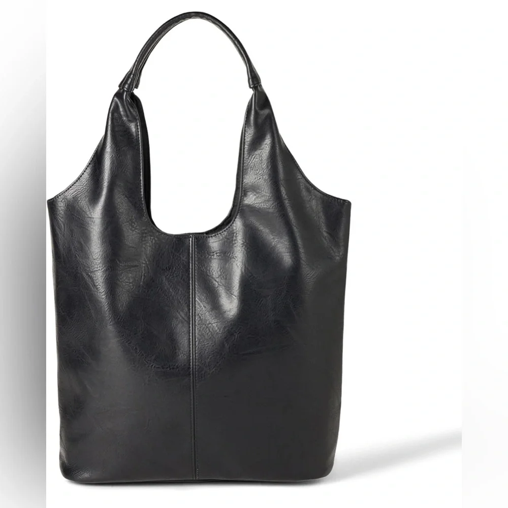NWT The Drop Morgan Soft Hobo Tote - Black